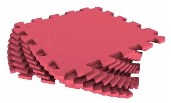 Мягкий пол разноцветный 33*33(см) 1(м2) 33МП (красный)