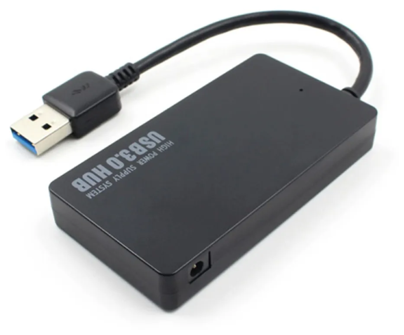 USB-концентратор 3.0 на 4 порта / Hub USB 3.0 4 Ports / Цвет черный