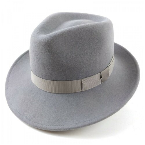 Шляпа федора Hathat, демисезон/лето, размер XL, коричневый