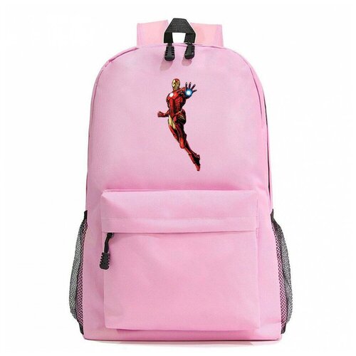 Рюкзак Железный человек (Iron man) розовый №4 рюкзак железный человек iron man розовый 1