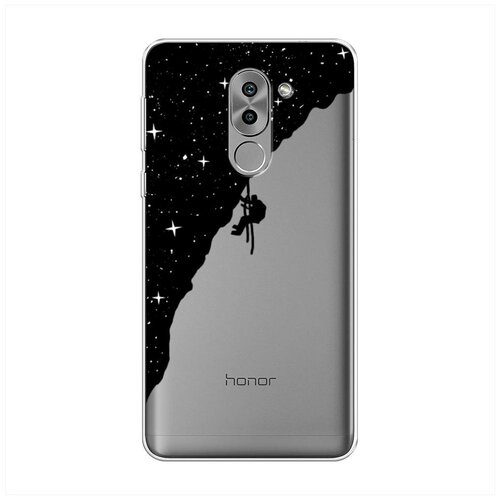 фото Силиконовый чехол "скалолаз в космосе" на honor 6x / хонор 6х case place