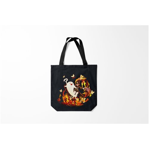 фото Сумка-шоппер / 40х40 см / геймерам / genshin impact hu tao burnettie