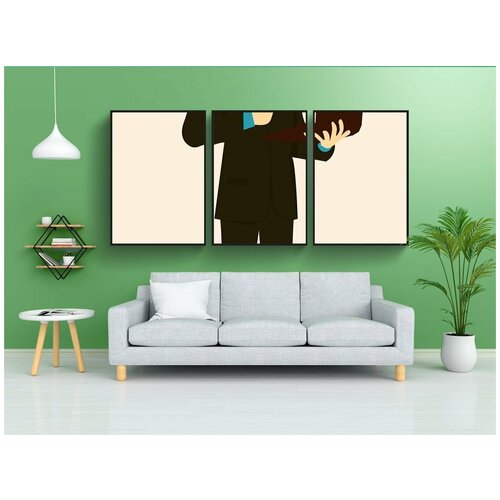 фото Набор модулных постеров для интерьера "бизнесмен, идея, мышление" 60x90 см. в тубусе, без рамки lotsprints