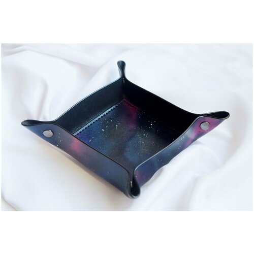 Арена для кубиков Космос Dice Tray из натуральной кожи