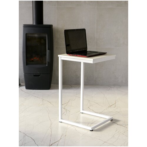 Столик Прикроватный, Белый, Дуб Белый