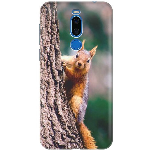 фото Re:paчехол - накладка artcolor для meizu x8 с принтом "белочка"