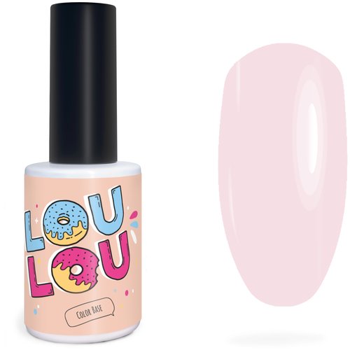 LOU LOU Базовое покрытие Color Base 2 в 1, №2, 10 мл, 60 г база для гель лака топ праймер на выбор