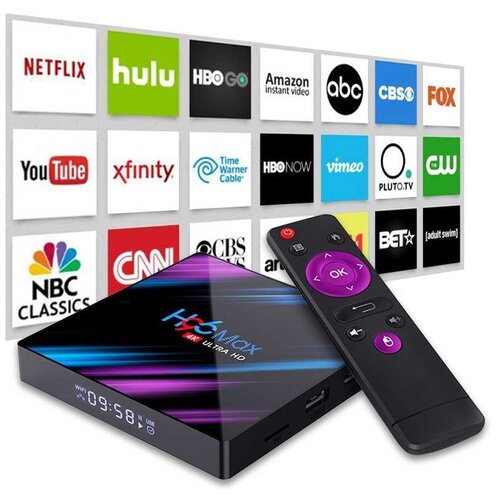 Смарт ТВ приставка VONTAR H96 Max 432 Android 10 медиаплеер 339000₽