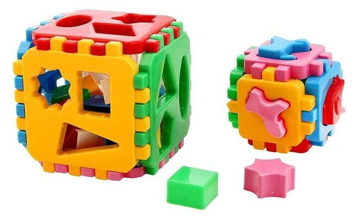 ТехноК Развивающая игрушка-куб «Умный малыш 1+1», 36 элементов, микс