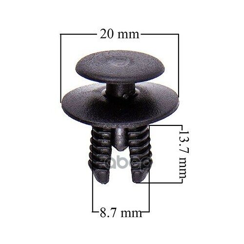 Клипса Skyway Распорная FordToyotaNissanvwHondaMercedesFiatIvecoOpelRenaultBmwIsuzu Уп25 Skyway арт S05601036 744₽