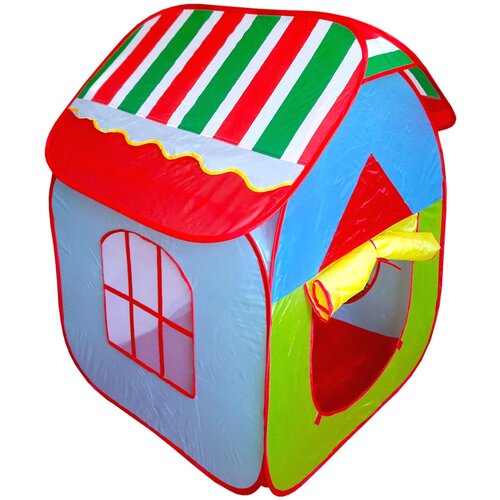 Купить Палатка детская игровая, игровой домик для детей, размеры - 95 х 86 х 107 см., VLA, серый/красный/серебристый/черный/голубой/розовый/фиолетовый/синий/желтый/бежевый/зеленый/оранжевый, female