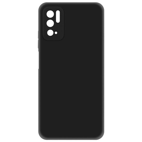фото Чехол-накладка krutoff silicone case для xiaomi redmi note 10t/ poco m3 pro (черный) krutoff group
