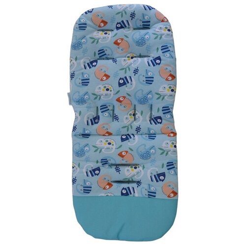 Матрасик двухсторонний в коляску. Хамелеон/Голубой