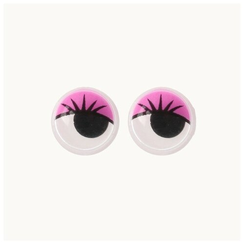 фото Глазки набор 100 шт, размер 1 шт: 0.8 см, цвета фиолетовый yandex market