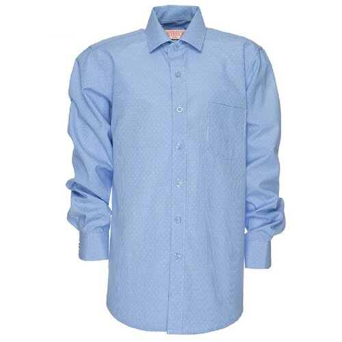 Школьная рубашка Imperator, размер 116-122, голубой