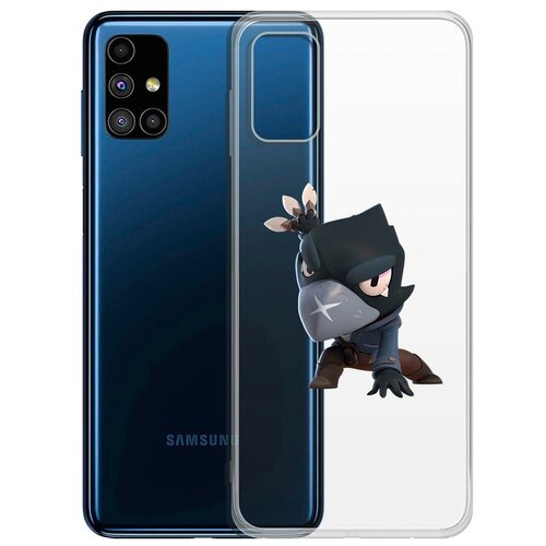 фото Чехол-накладка clear case brawl stars-ворон для samsung galaxy m51 (m515) krutoff group