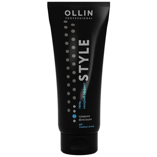 OLLIN STYLE Гель мокрый эффект средней фиксации 200мл/ Wet Gel Medium