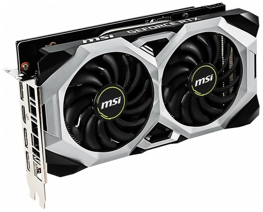 Видеокарта MSI nVidia GeForce RTX 2060 6Gb RTL 192bitGDDR6HDMIx1DPx3 RTX 2060 VENTUS OC RU