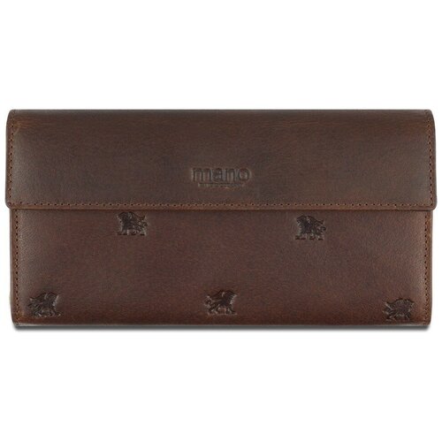 фото Кошелек mano "don leon", натуральная кожа в коричневом цвете, 19 х 10 см mano 1919