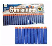 Набор мягких снарядов Soft Bullets, 20 штук, арт 01*20