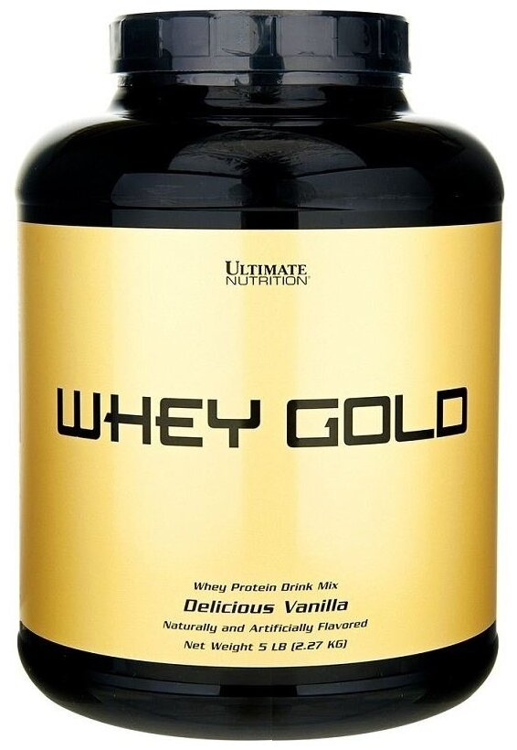 Ultimate Nutrition Whey Gold 2270 гр 5lb (Ultimate Nutrition) Ваниль