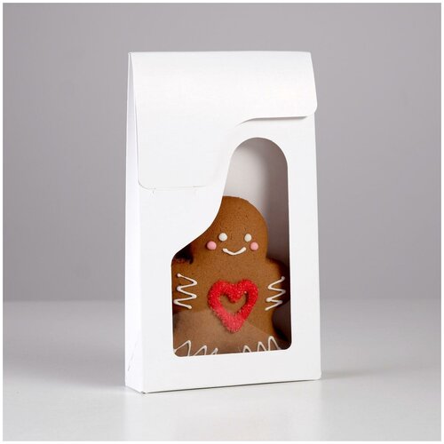 фото Кондитерская упаковка без печати с окном, 12 х 3 х 20 см, набор 10 шт. сима-ленд