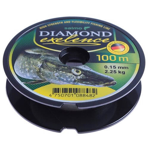 леска монофильная salmo diamond exelence 100 м 0 40 мм Леска монофильная Salmo Diamond EXELENCE 100 м, 0,15 мм