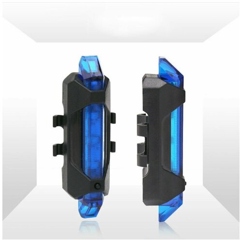 ручка с перезаряжаемой литиевой батареей usb 30 км Предупреждающий светодиодный фонарик для безопасности для электроскутера XIAOMI Mijia M365, 1 шт, синий