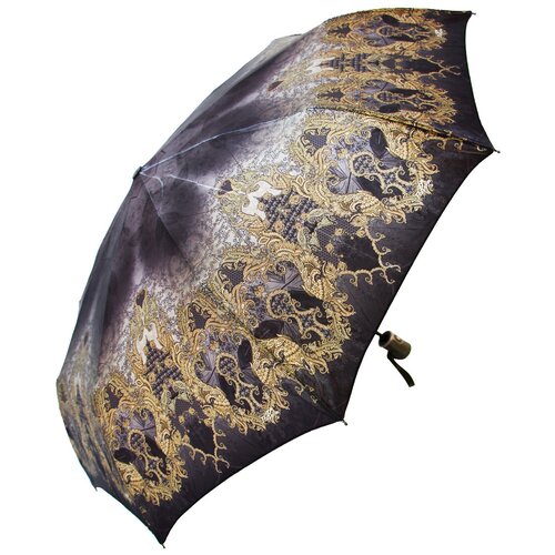 Женский зонт Popular umbrella 1294/красный,коричневый