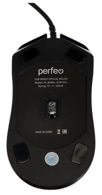 Мышь оптическая Perfeo STATUS 6 кн USB чёрн
