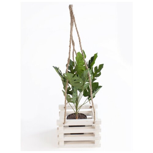 Кашпо для цветов коричневое