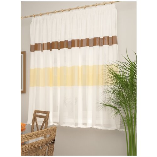 Тюль Веста 280х170 1 шт, в гостиную, для кухни, штора для спальни