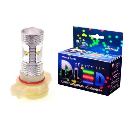 фото Светодиодная автомобильная лампа h16 - psx24w - 6 cree xb + линза (1 лампа в упаковке) dled