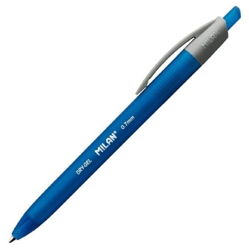 Ручка шариковая автоматическая MILAN Dry-Gel, 0,7мм, синий, 176540125