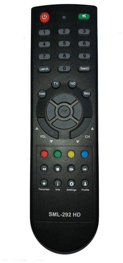 Пульт SML-292 HD для приставки ростелеком