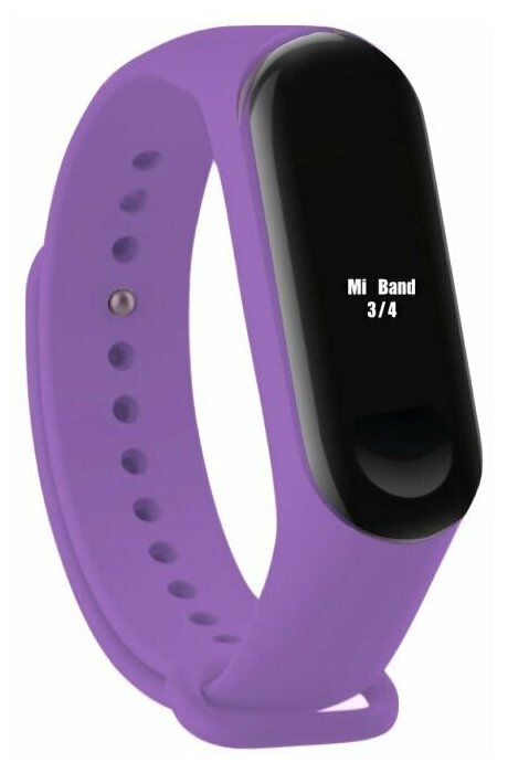 Силиконовый фитнес-браслет для Xiaomi Mi Band 3 и 4 цвет ремешка ми бэнд на выбор