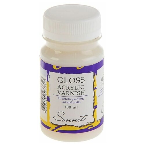 Лак акриловый глянцевый на водной основе 100 мл Сонет 882₽