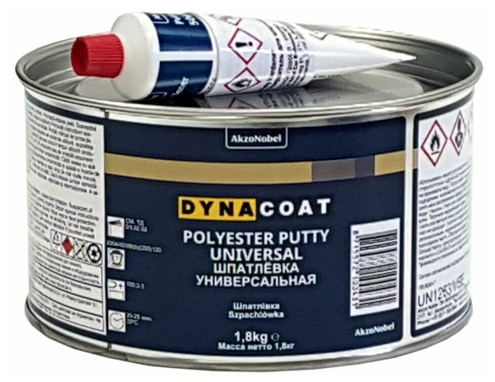 Шпатлевка автомобильная универсальная Dynacoat Polyester Putty Universal 18 кг.