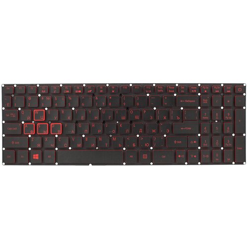 клавиатура acer nitro 5 an515 41 an515 51 an515 42 an515 52 черная без рамки с подсветкой Клавиатура для Acer Nitro 5 AN515-31 / AN515-41 / AN515-42 / AN515-51 / AN515-52 / AN515-53, Nitro N17C1 с подсветкой - ORG