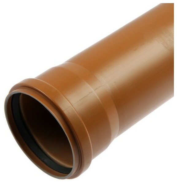 Труба канализационная FLEXTRON, наружная, d=110 мм, 1000 мм./В упаковке шт: 1