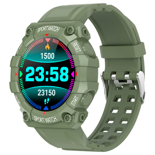 Умные часы RunGo W2, темно-зеленый умные часы rungo k1 синий голубой rngk1bl