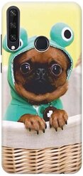 Чехол - накладка ArtColor для Huawei Y6p с принтом "Собака в смешной шапке"