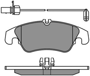 Дисковые тормозные колодки передние MEYLE 0252474319W для Audi (4 шт.)