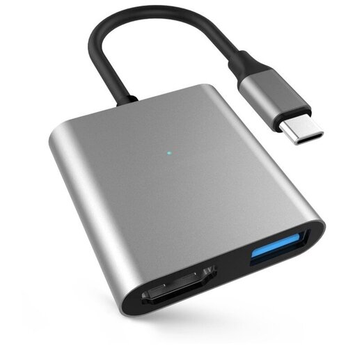 Адаптер HyperDrive Hyper 4K HDMI 3-in-1 Hub Space Grey HD259A-GRAY 340400₽