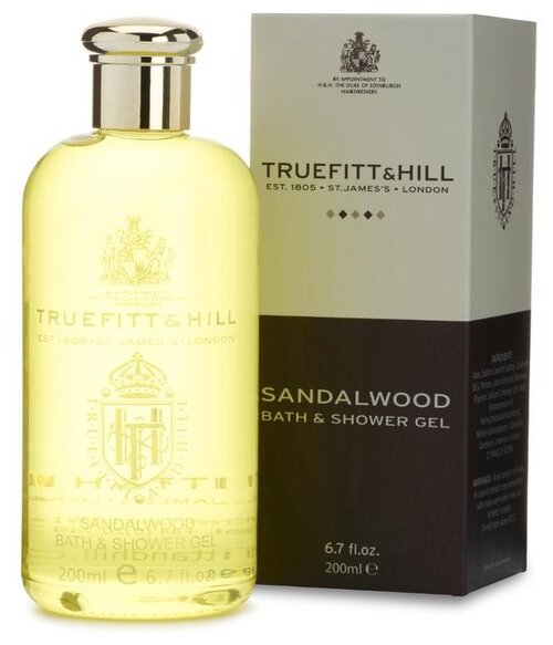 Гель для душа и ванны Truefitt & Hill Sandalwood, 200 мл