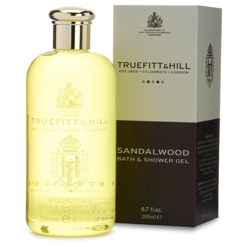 TRUEFITT & HILL Гель для душа мужской с легендарным ароматом Sandalwood 200 мл