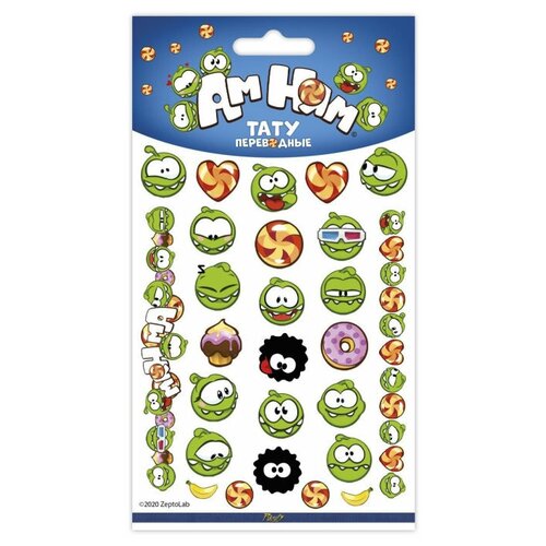 фото Наклейки-татуировки ам ням, набор №1, 11*20 см, 1 шт. priority