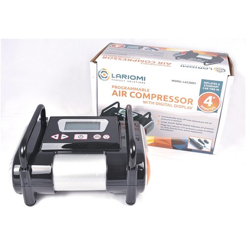 Компрессор воздушный автомобильный с цифровым дисплеем, 12V, 100PSI, 25лмин, 7атм