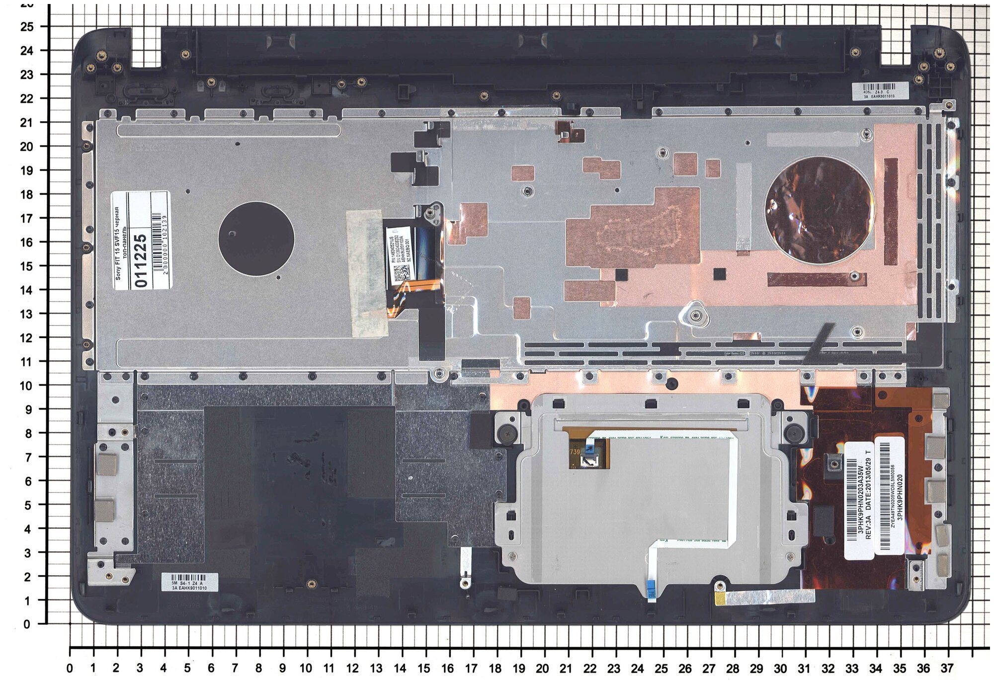 Клавиатура для ноутбука Sony Vaio AEHK97001203A черная топ-панель c подсветкой
