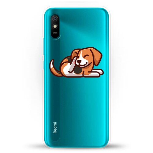фото Силиконовый чехол бигль на xiaomi redmi 9a andy & paul